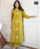 *New  summer  Super Hit design: *
 *Kurti with plazzo with dupatta*